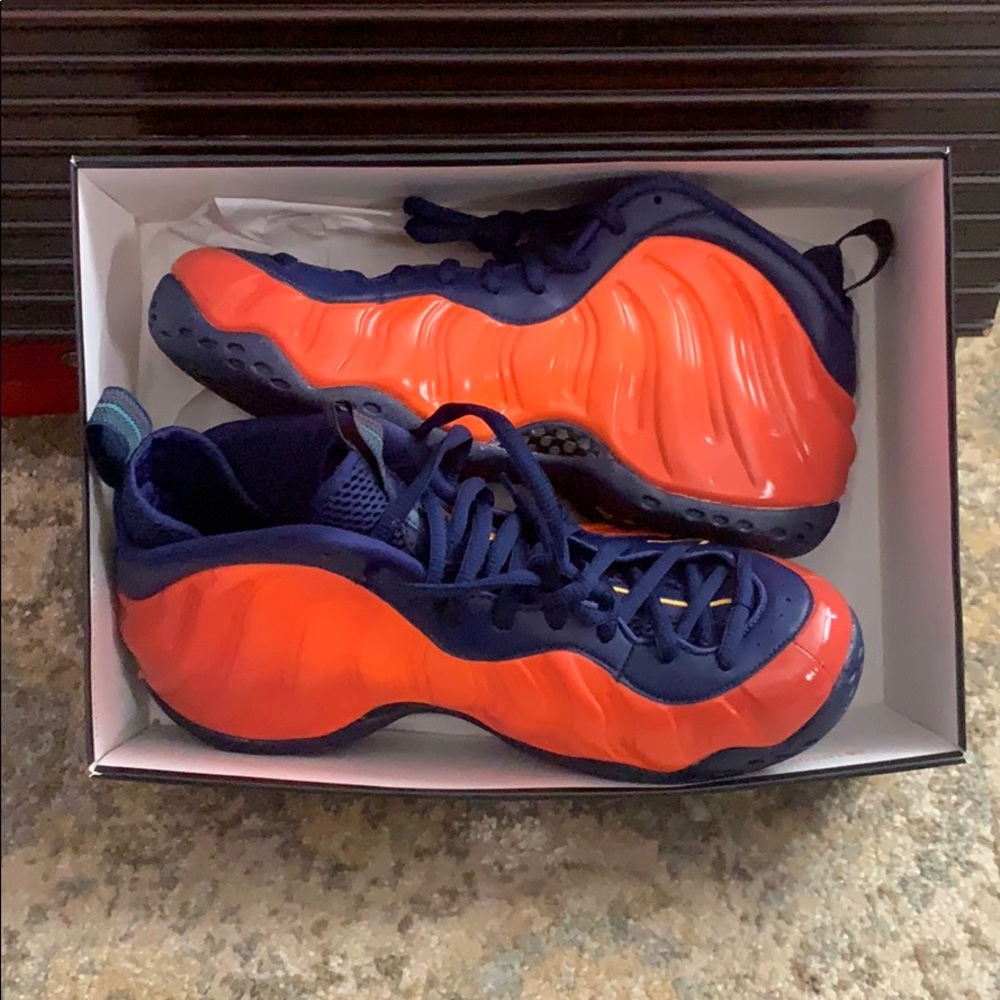Orange and Purple Lebron Air Foamposite One